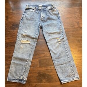 Betro Simone Distressed Denim Jeans High Rise Straight Leg Y2K Grunge Size 29